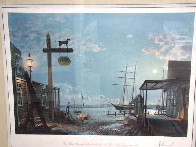 A John Stobart signed lithograph of Vineyard Haven